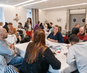 reunion de myriam toscano autour de la raison d'etre d'une entreprise